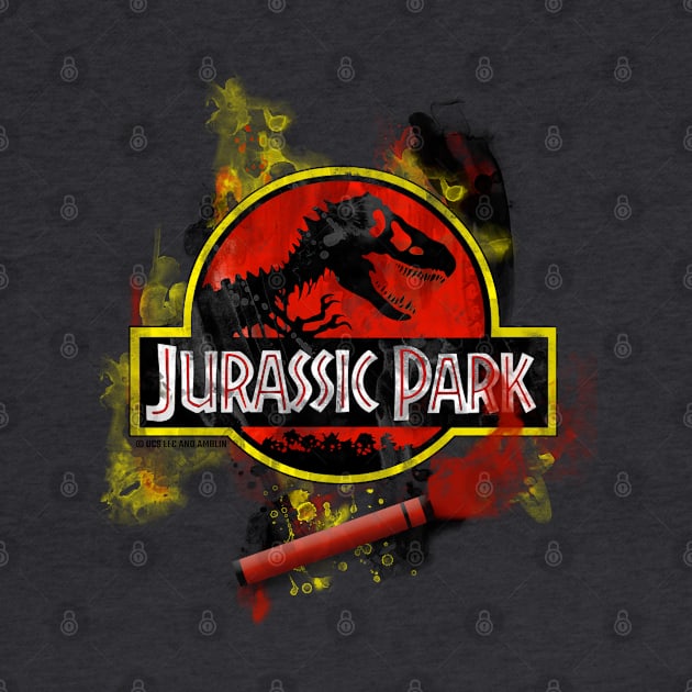 Jurassic - JP T-Rex Movie Flare Logo by Jurassic Merch